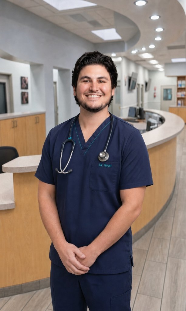 Dr. Ryan McNamara, DVM with pets